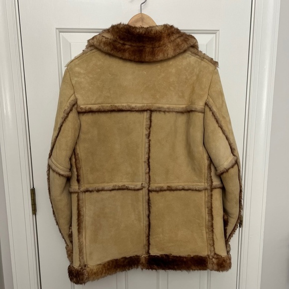 Pristine Vintage Stratojac Sheepskin Shearling Leather Jacket Sz 40 - Picture 9 of 16